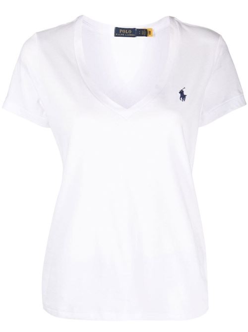 T-shirt donna scollo a v POLO RALPH LAUREN | 211902403001